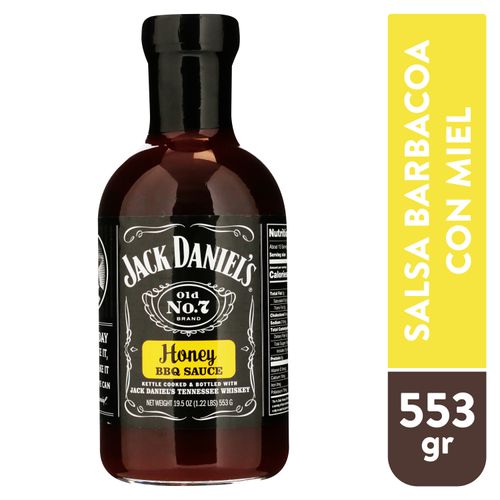 Salsa barbacoa Jack Daniel's dulce y libre de gluten - 553 g