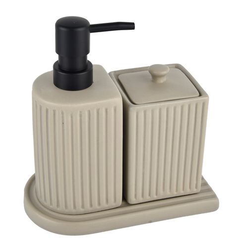 Accesorios para baño Mainstays, color beige -3 pzas