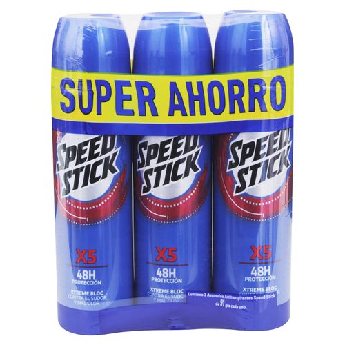 3 Pack Desodorante Speed Stick Men Spray -150ml