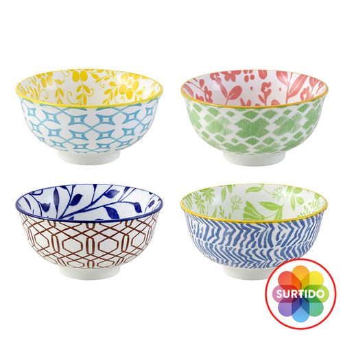Bowls Mainstays, de percelana Set -4 uds