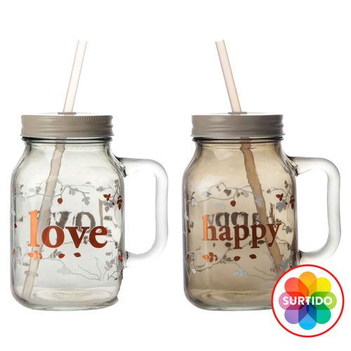 Taza Mainstays, Mason jar Surtido -590ml