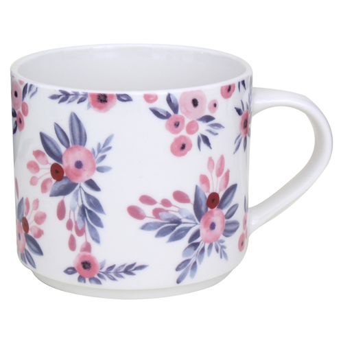 Taza de porcelana Mainstays, Floral Surtido -400ml