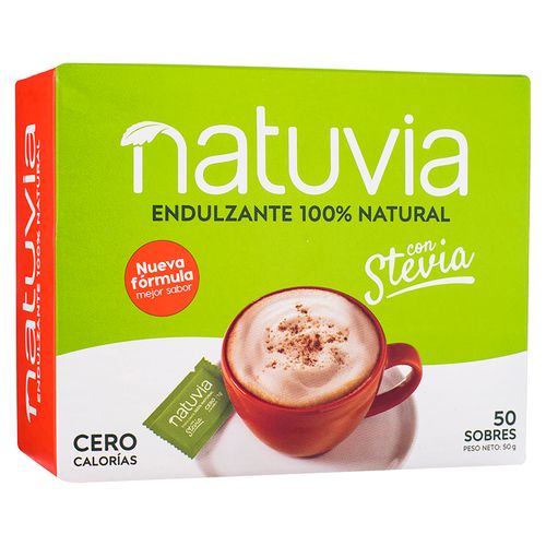 Endulzante natural Natuvia con stevia sin calorías - 50 g