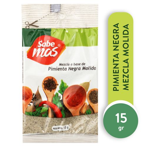 Pimienta Sabemas Negra Molida - 15 g