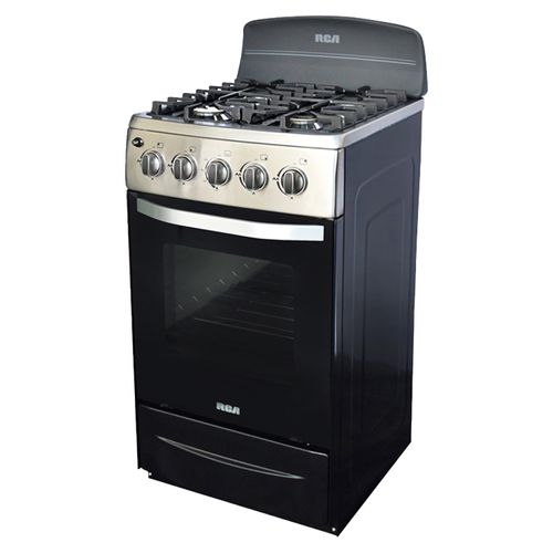 Cocina a gas RCA RCCR22 color negro 20 pulgadas