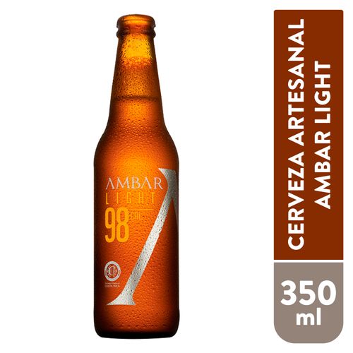 Cerveza Ambar estilo pilsener light botella de vidrio - 350ml