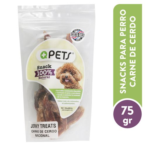 Snacks Mas Q Pets Carne De Cerdo -75 g
