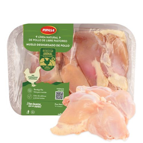 Muslo De Pollo Deshuesado Pipasa, Empacado, Precio indicado por Kilo