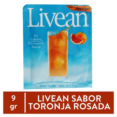 Bebida En Polvo Livean Light Toronja - 9 g