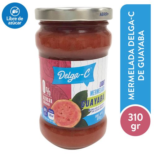 Mermelada Delga-C Sin Azúcar Sabor Guayaba -310gr