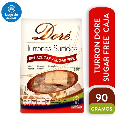 Turron Dore Sugar Free Surtido Caja - 90gr