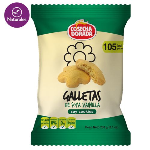 Galleta Cosecha Dorada de soya vainilla - 230 g