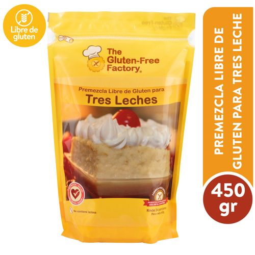 Mezcla The Gluten Free Factory Para Tres Leche Libre Gluten - 450gr