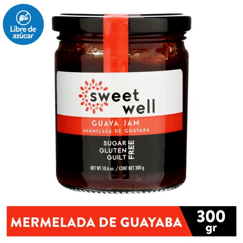 Mermelada Sweetwell De Guayaba 300 G. Sin Azúcar, Sin Gluten