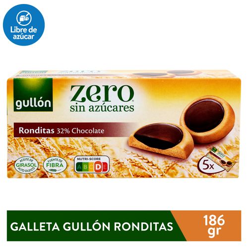 Galleta Gullon, Ronditas Sin Azúcar - 186g