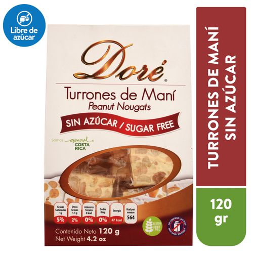 Turrón Dore Maní Sugar Free -120 g