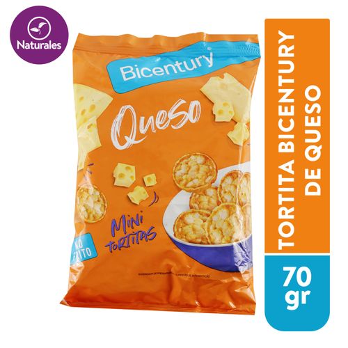 Tortita  Bicentury maíz queso - 70 g