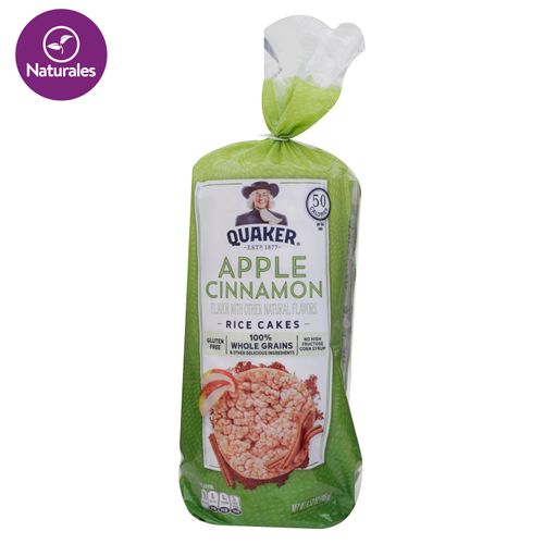 Pastel de arroz Quaker manzana verde - 205 g