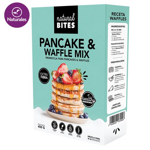 Mezcla Natural Bites Pancakes Y Waffles -450gr