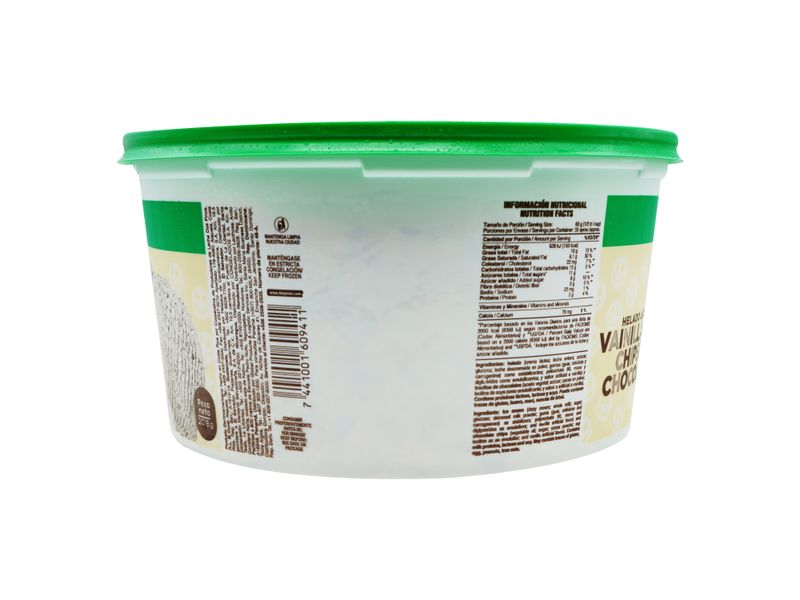 Comprar Helado Dos Pinos Vainilla Con Chips De Chocolate 1gal