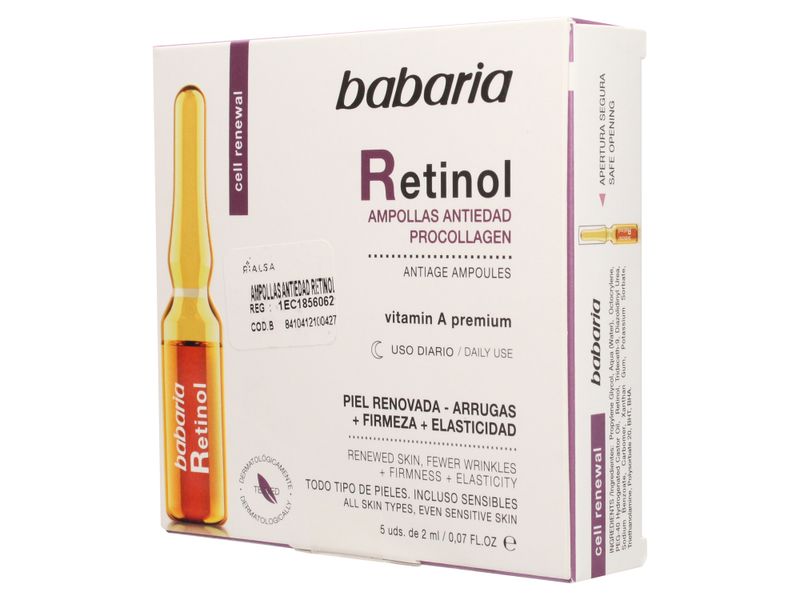Ampollas-Antiarrugas-Babaria-Retinol-5-uds-2-93238