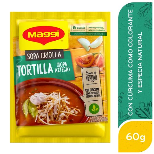 Sopa Maggi Criolla Tortilla Azteca Sobre - 60g