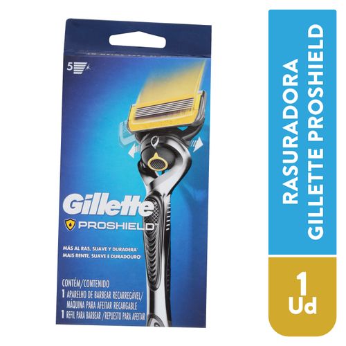 Rasuradora Gillette Proshield con 5 Cuchillas para rasurar la Barba 1 Ud