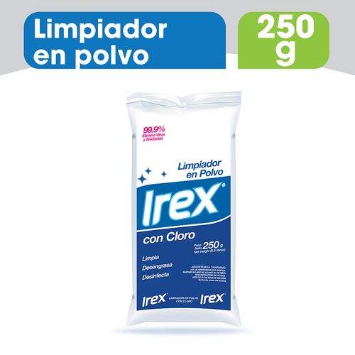 Limpiador En Polvo Irex Con Cloro, Bolsa - 250g