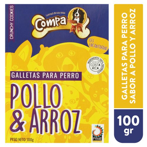 Galletas para perro Compa sabor pollo y arroz - 100 g