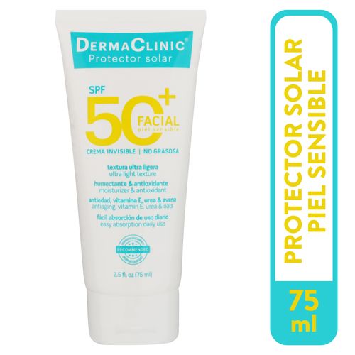 Protector solar Derma Clinic facial FPS 50- 75 ml