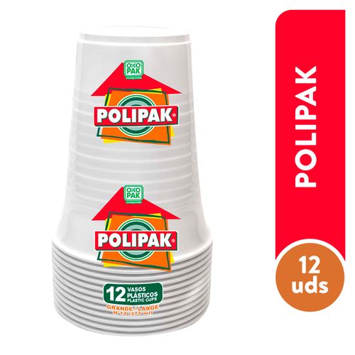 Vaso Polipak, desechable Oxo N12 -12 uds