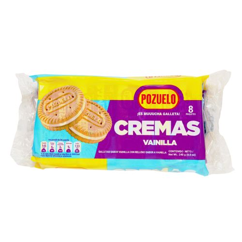 Galleta Pozuelo mono sabor vainilla - 240 g