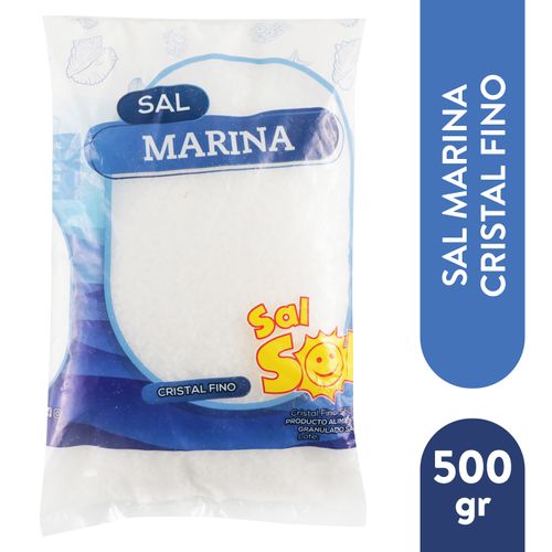 Sal marina Sol cristal fino - 500 g