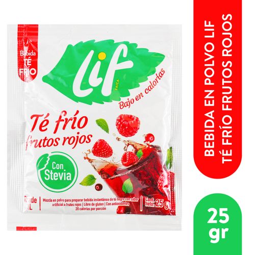 Bebida en polvo Lif té frutos rojos - 25 g