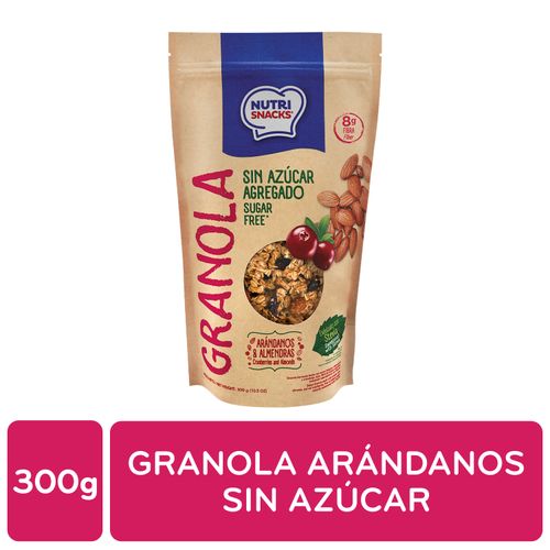 Granola Nutrisnacks Sin Azúcar Arándanos Y Almendras - 300gr