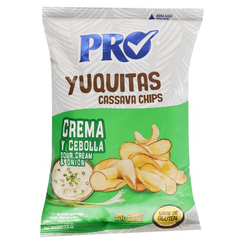 Yuquitas Pro con crema y cebolla - 42.5 g