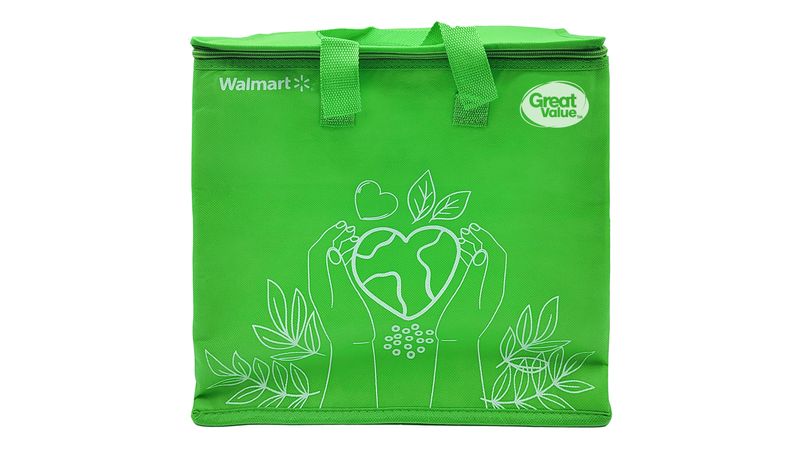 Bolsa Termica Greatvalue Grande Con Zipper Color Verde