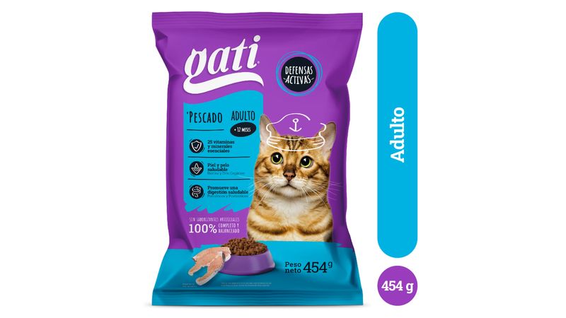 Comprar Alimento Gati para Gatos sabor Pescado - 454 g | Walmart
