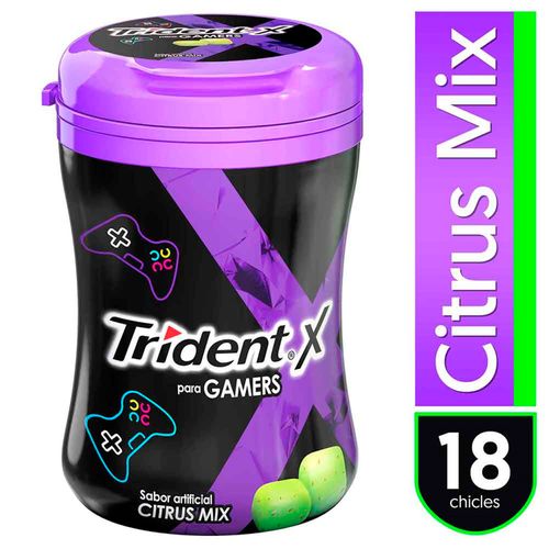 Chicle Trident Botella Sin Azúcar Sabor Citrus Mix 18 Uds - 37.8g