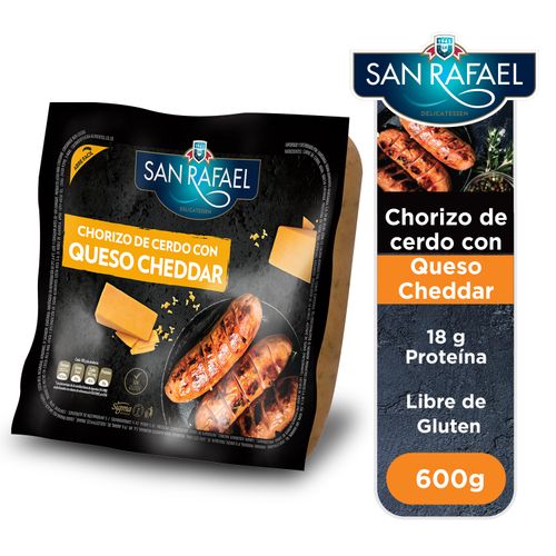 Chorizo cerdo y cheddar San Rafael empacado -  600 g