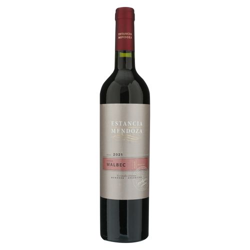 Vino tinto Estancia Mendoza malbec varietales jóvenes - 750 ml