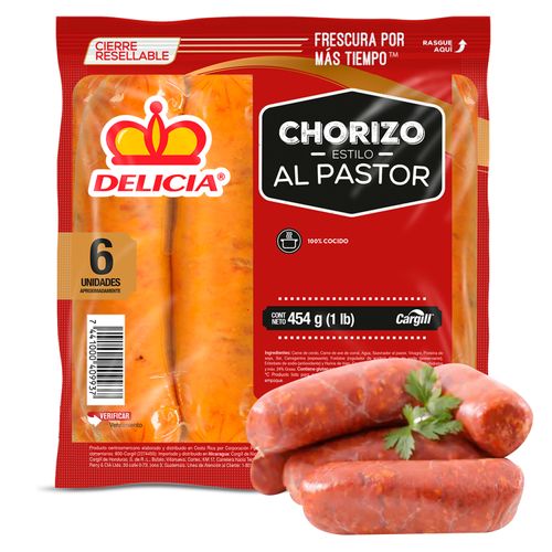 Chorizo Delicia, pastor -454g