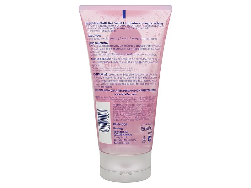 Gel-Facial-Nivea-Limpiador-Con-Agua-De-Rosas-Todo-Tipo-Piel-150ml-3-35797