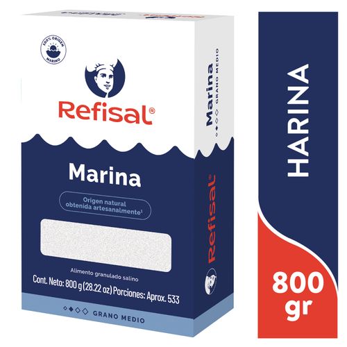 Sal Refisal Marina Refinada 800Gr