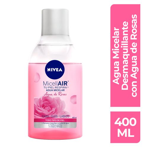 Agua Micelar Nivea Rosas Todo Tipo Piel -400ml