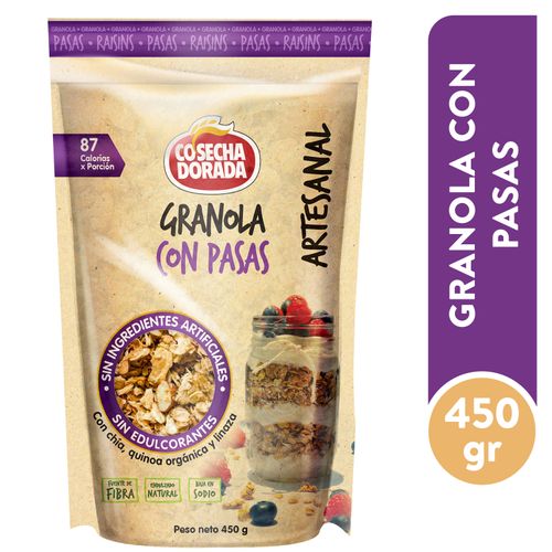 Granola Cosecha Dorada con pasas - 450 g