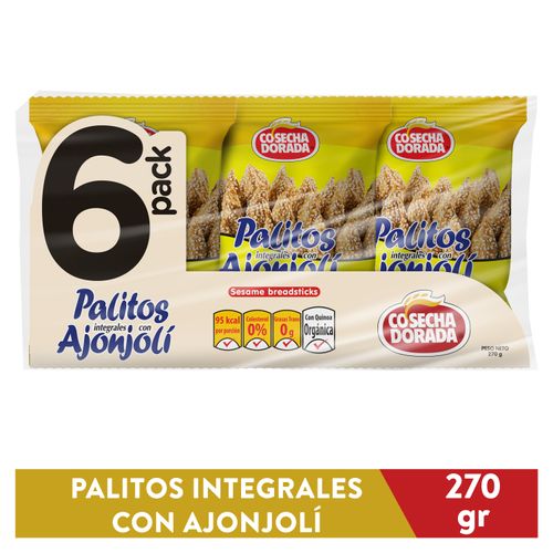 6 Pack palitos Ajonjoli Cosecha Dorada - 270Gr