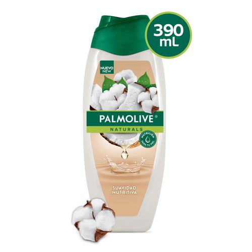 Jabón Líquido Corporal Palmolive Naturals, coco y Algodón -390 ml