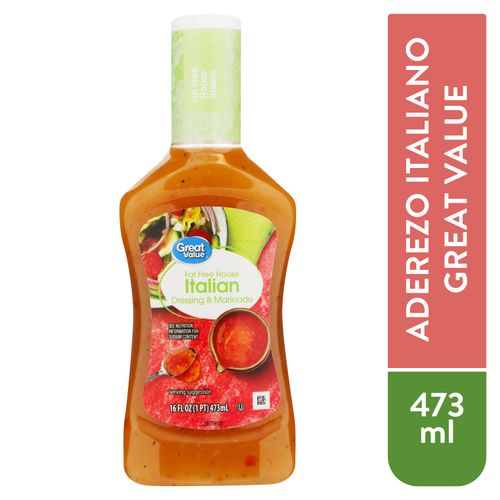 Aderezo Great Value Italian Fat Free - 473ml