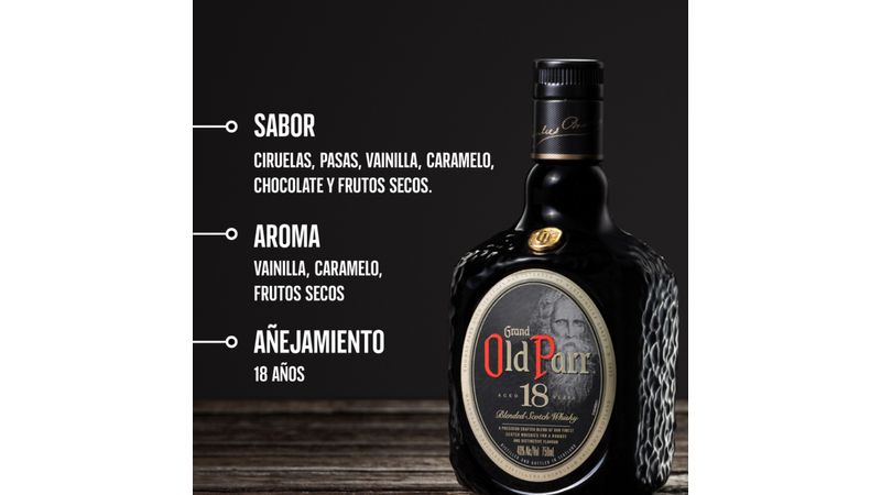 Comprar Whisky Old Parr 18 Años Botella -750ml | Walmart Costa